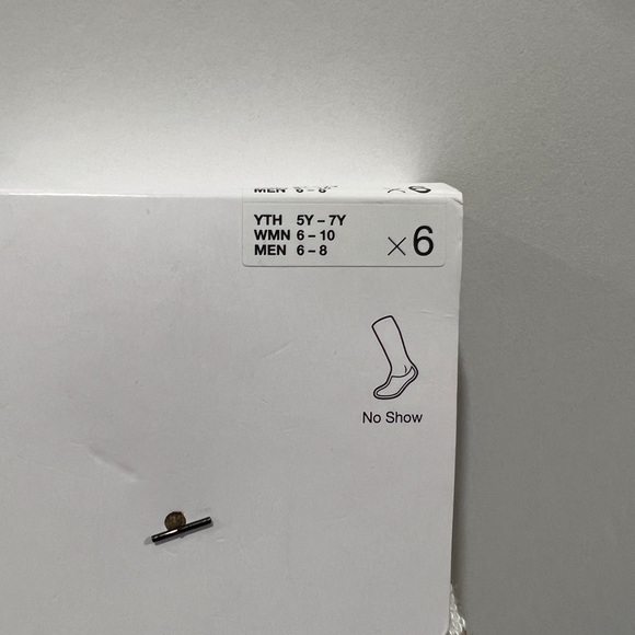 Nike Everyday, Lightweight, No Show Socks, 6 Pack - Picture 4 of 11